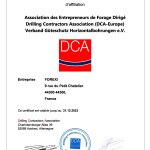 Certificat DCA validité 31 12 2023